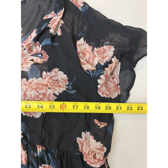 Romance Cottage Boho Fairy Grunge Whimsigoth Sheer Floral Doll Dress 1 Victorian - Picture 13 of 15